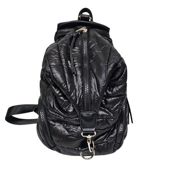 Sondra Roberts Black Puffer Backpack - Picture 1 of 9
